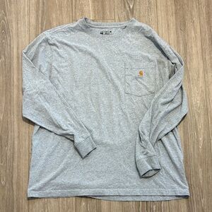 Carhartt Men's Heather Gray Long Sleeve Tee